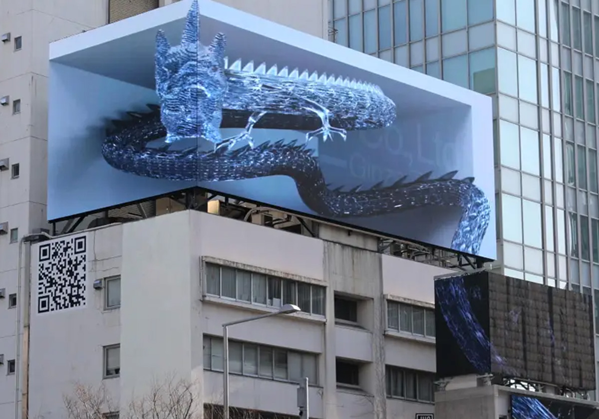 立体屋外動画ビジュアル